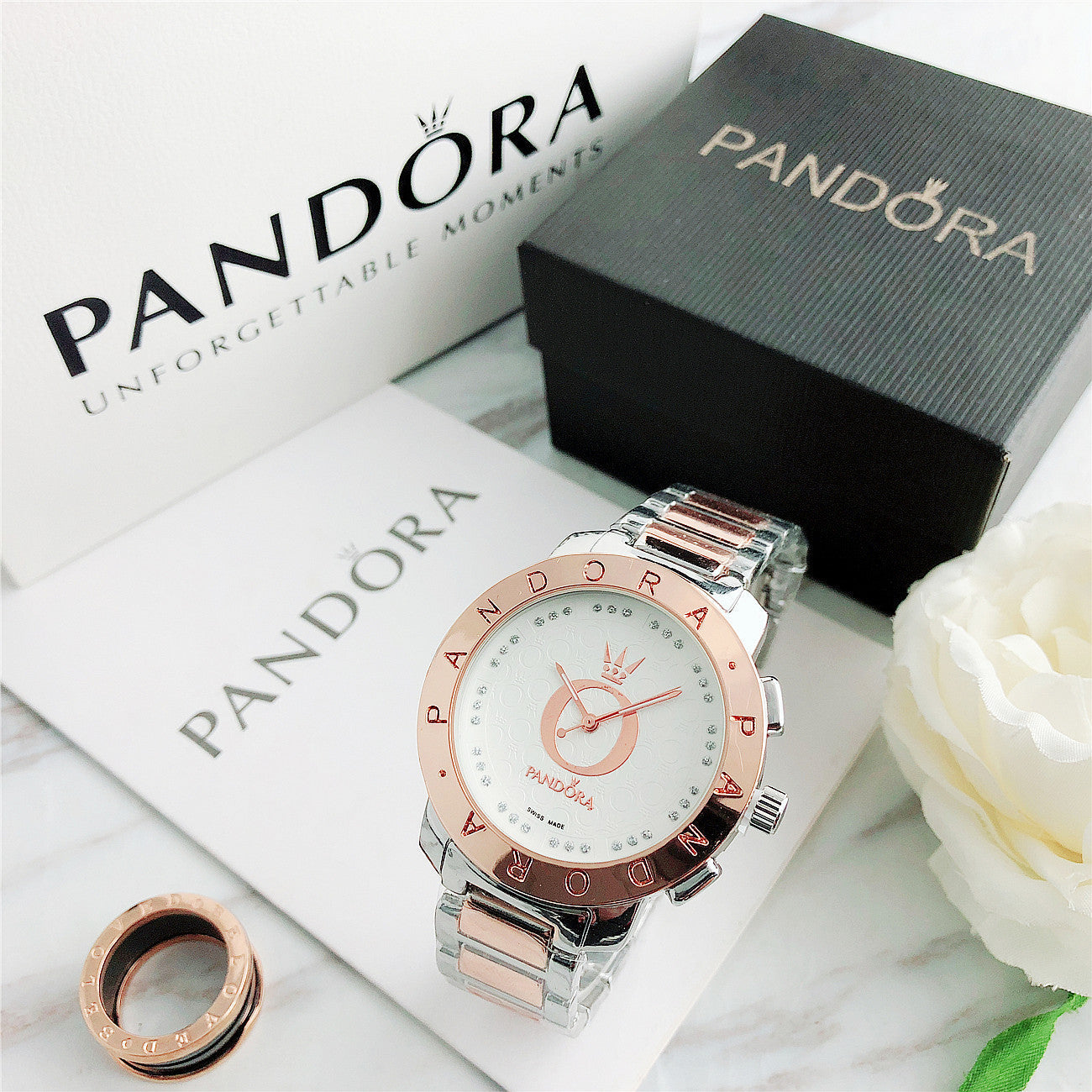 P A N D O R A Classic Lauttier + Bracelet Charms