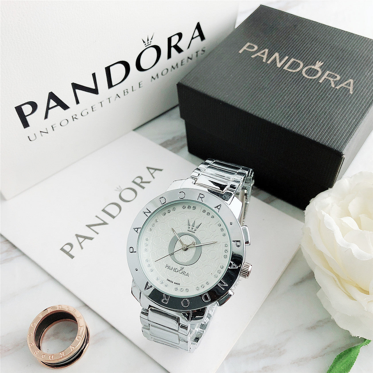 P A N D O R A Classic Lauttier + Bracelet Charms