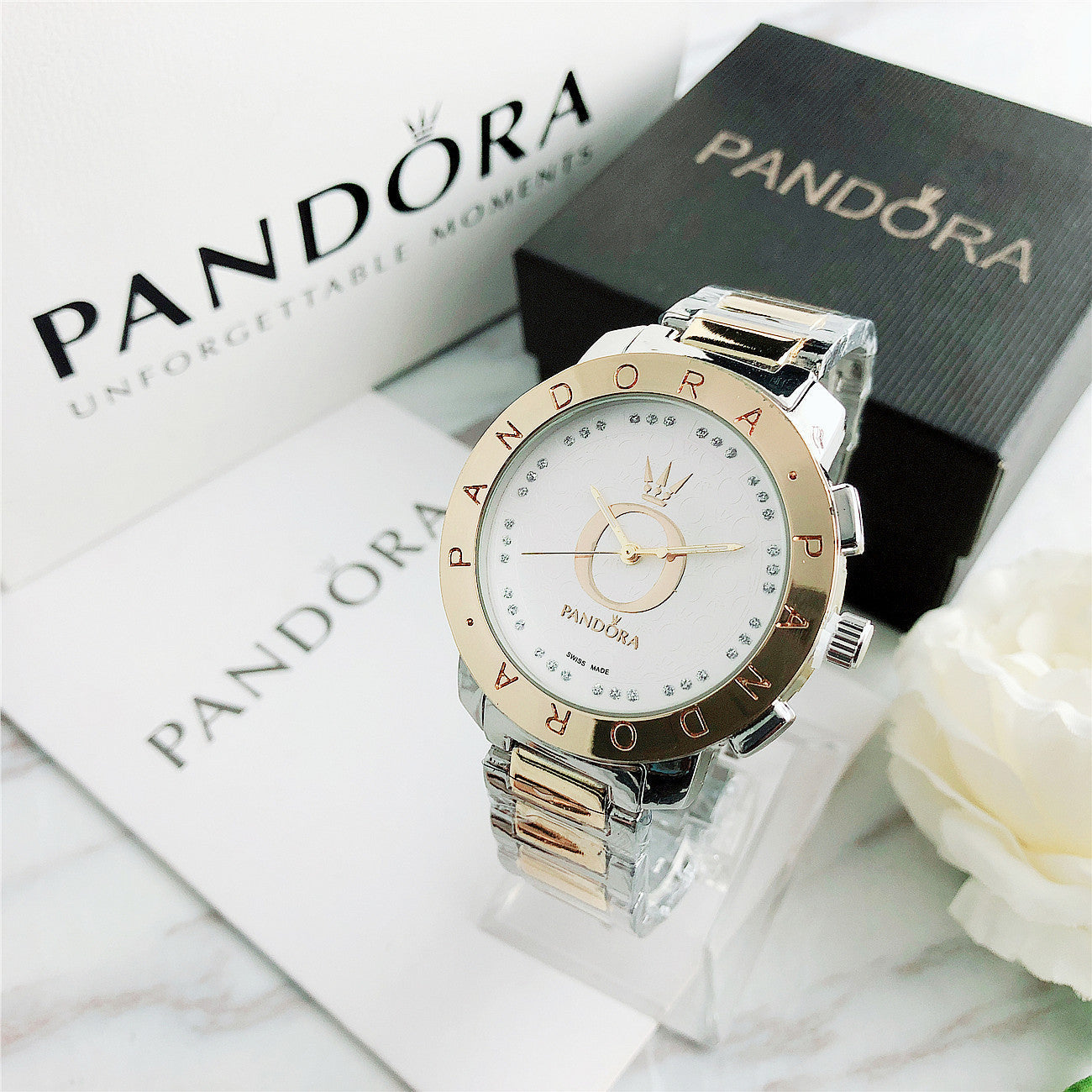 P A N D O R A Classic Lauttier + Bracelet Charms